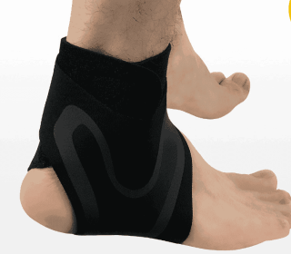 Ankle Support Brace Safety Running Basketball Sports Ankle Sleeves (Option: Onesize-1pc-Left)