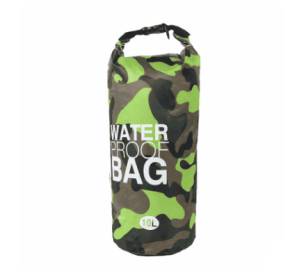 Camouflage waterproof bucket bag beach bag waterproof bucket bag outdoor drifting waterproof bag waterproof bag (Option: Green-20L)