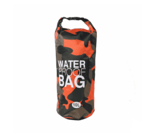 Camouflage waterproof bucket bag beach bag waterproof bucket bag outdoor drifting waterproof bag waterproof bag (Option: Orange-15L)