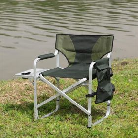 Upholstered Folding Outdoor Chair With Side Table And Storage Bag (Option: Folding outdoor chairs)