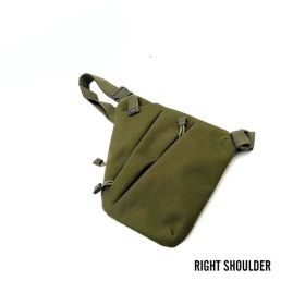 Men's Nylon Shoulder Bag; Multifunctional Concealed Tactical Storage Bag; Holster (material: Nylon, Color: Green Right)